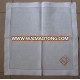 100 linen hemstitched wedding monogrammed table napkins in white color